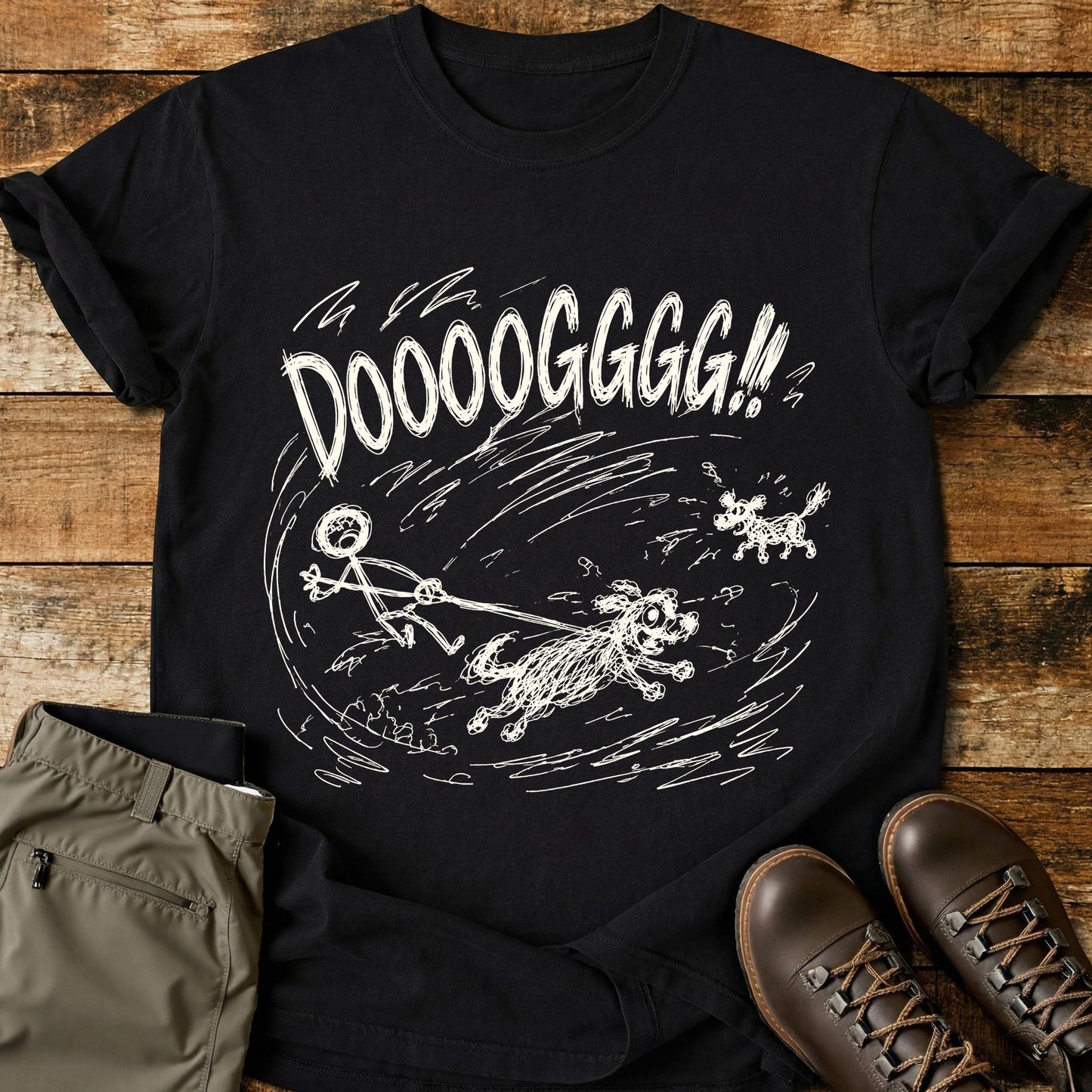 Dog Meet Dog Mad Sketch T-Shirt