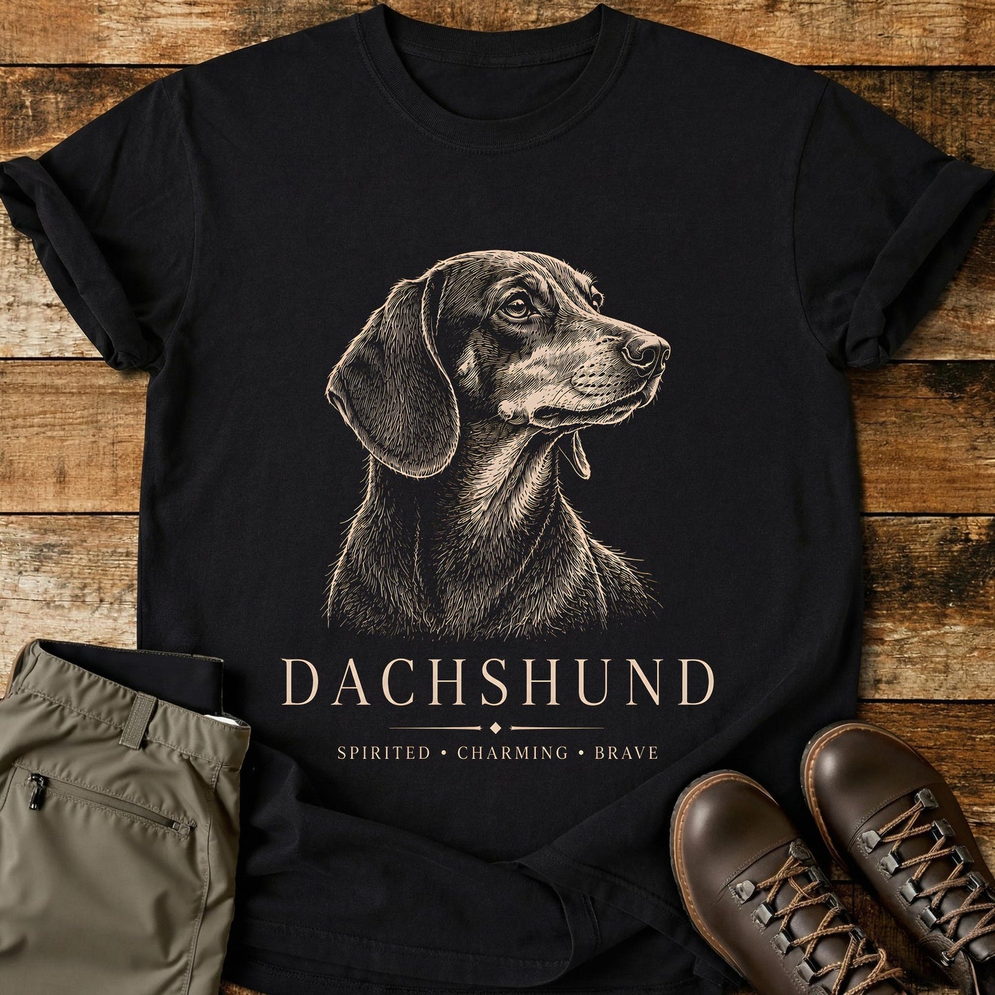 Dachshund Art Portrait T-Shirt