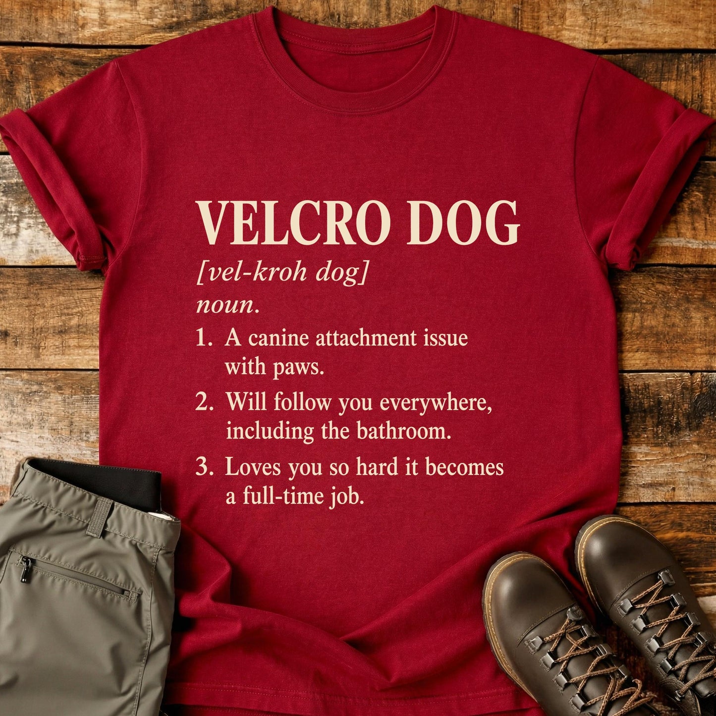 Velcro Dog Definition T-Shirt