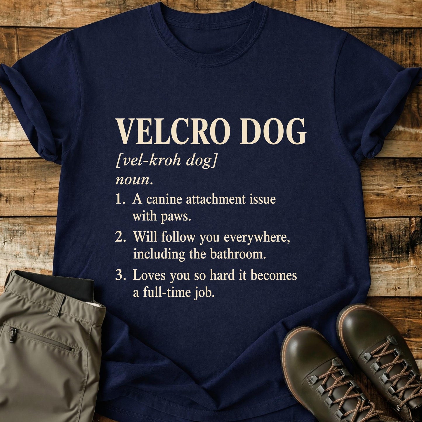 Velcro Dog Definition T-Shirt