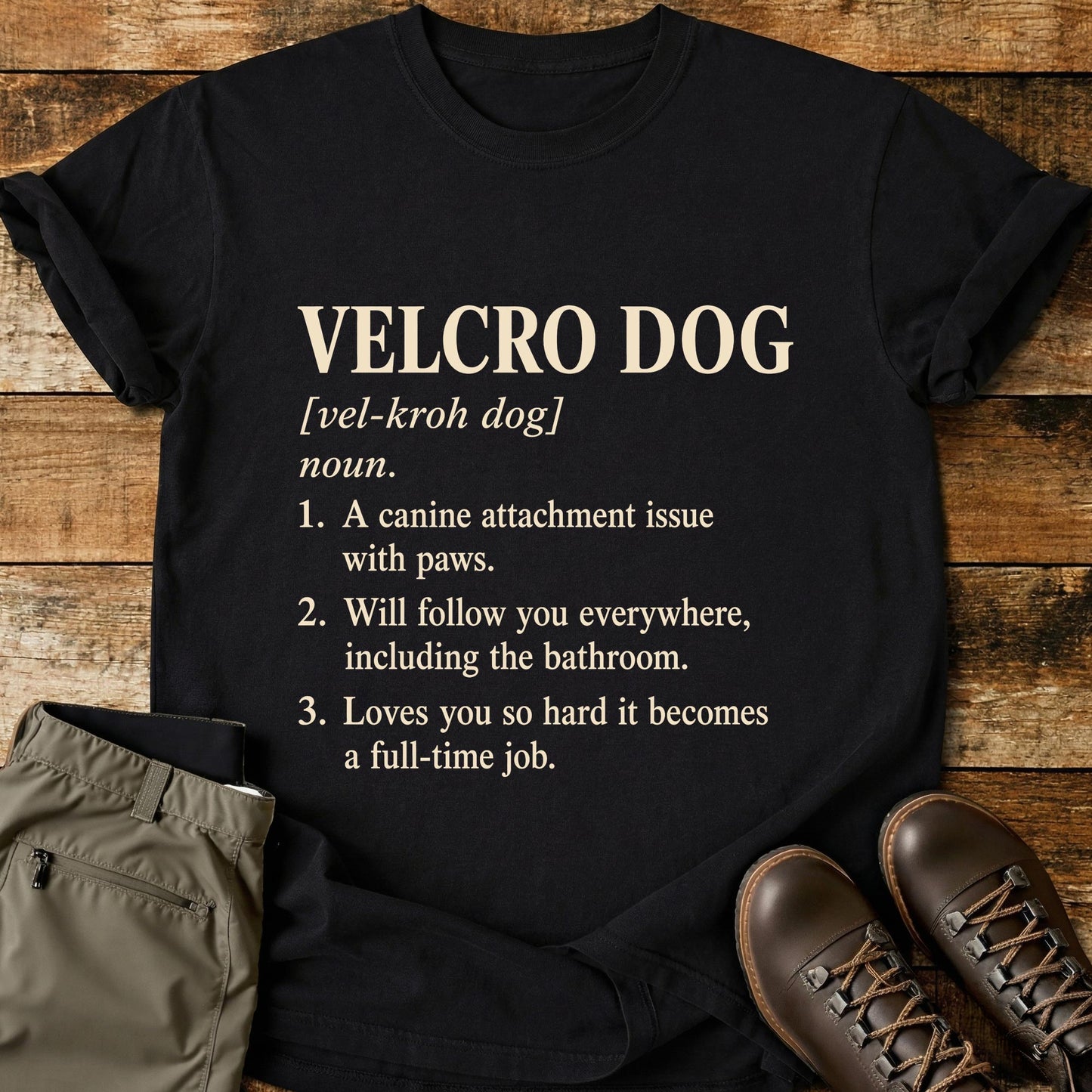 Velcro Dog Definition T-Shirt