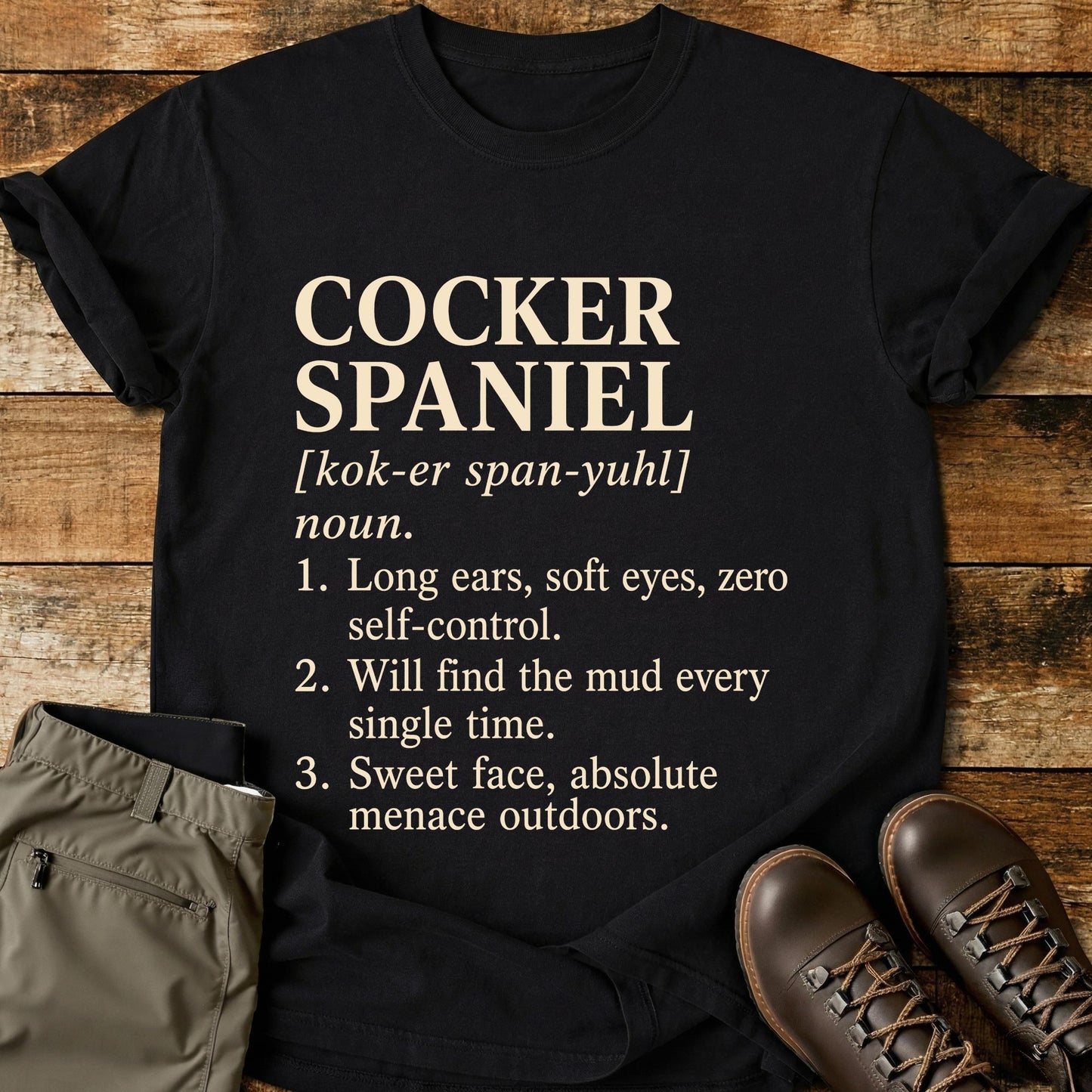 Cocker Spaniel Definition T-Shirt