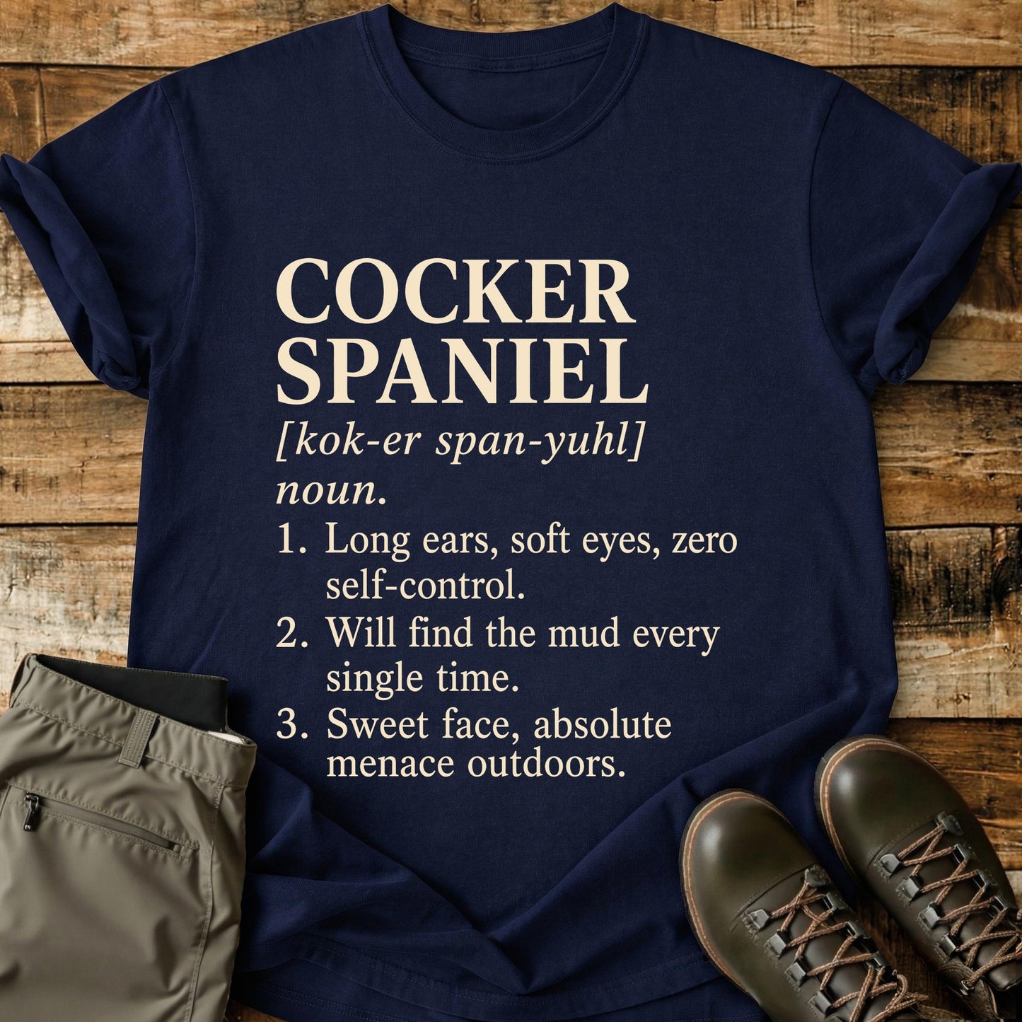 Cocker Spaniel Definition T-Shirt
