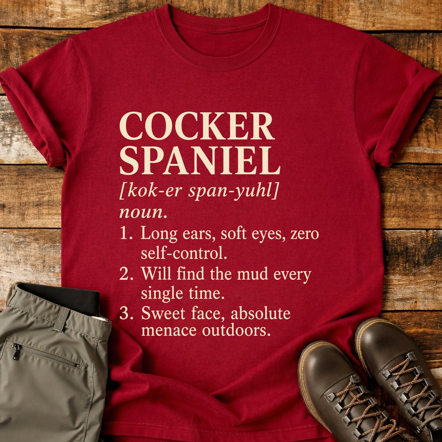 Cocker Spaniel Definition T-Shirt
