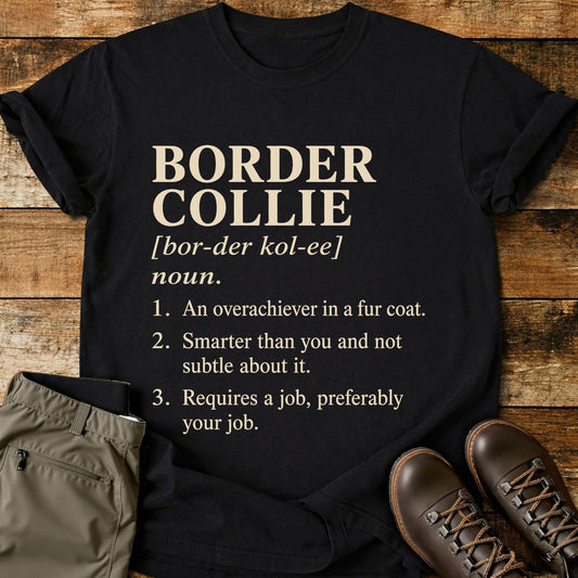 Border Collie Definition T-Shirt