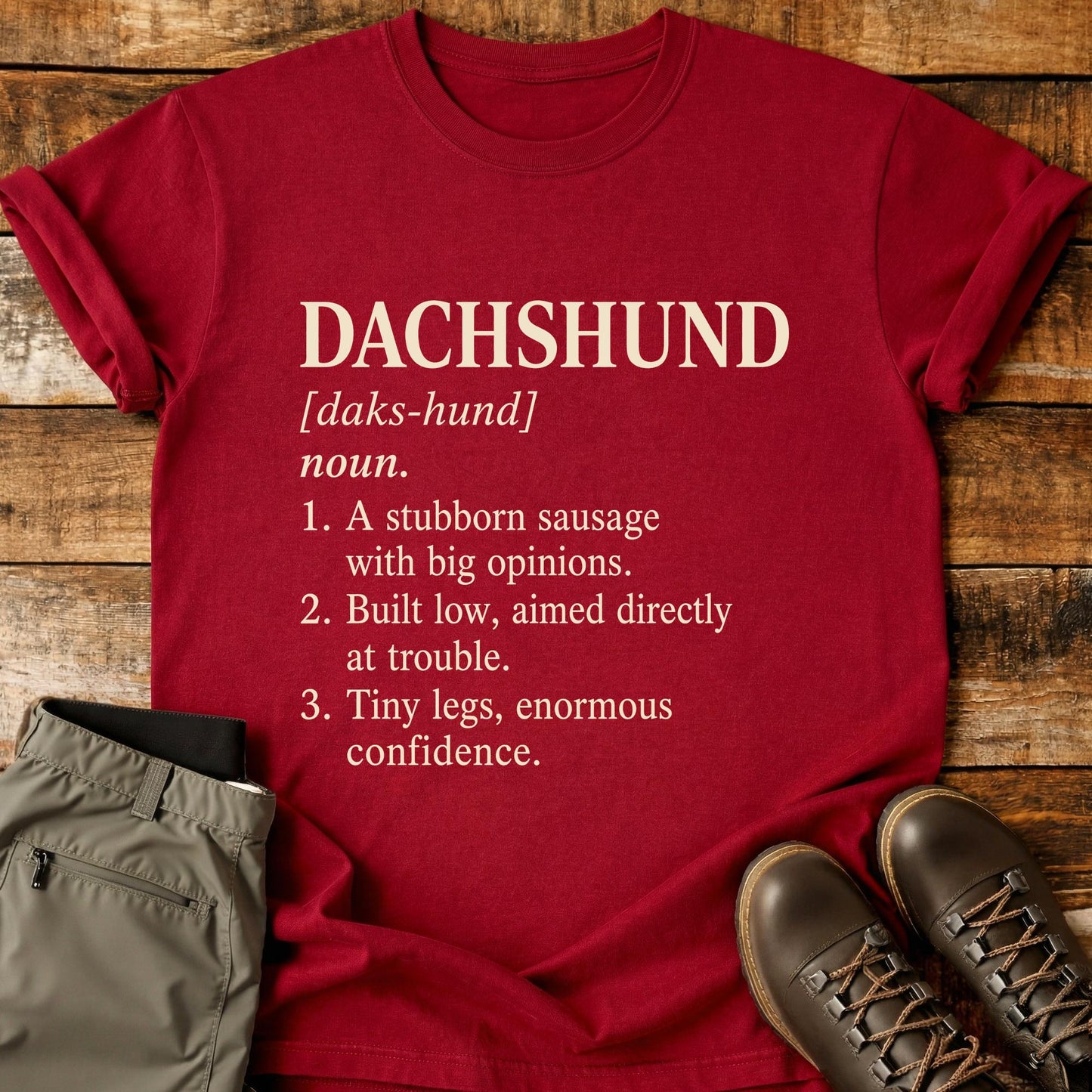 Dachshund Dog Funny Definition T-Shirt