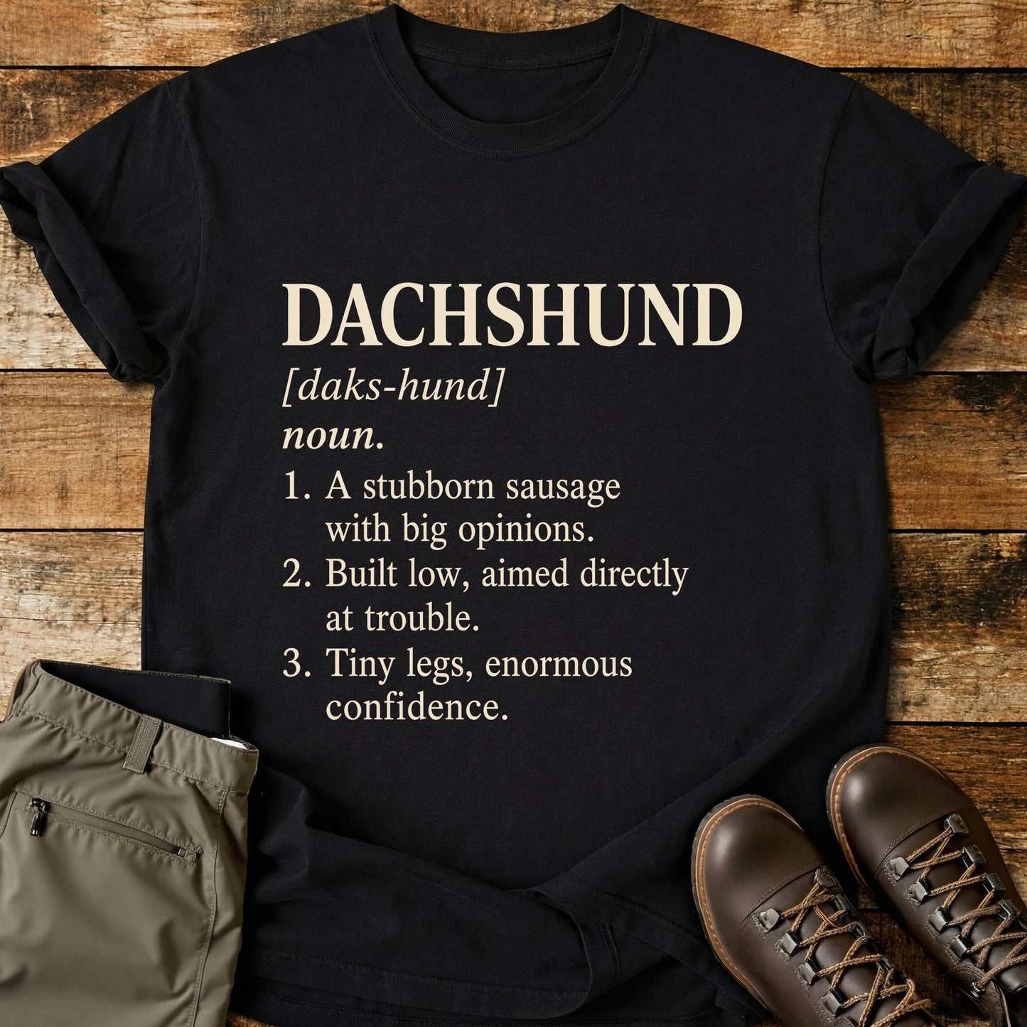 Dachshund Dog Funny Definition T-Shirt