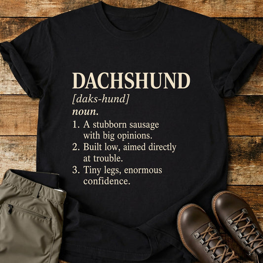 Dachshund Dog Funny Definition T-Shirt