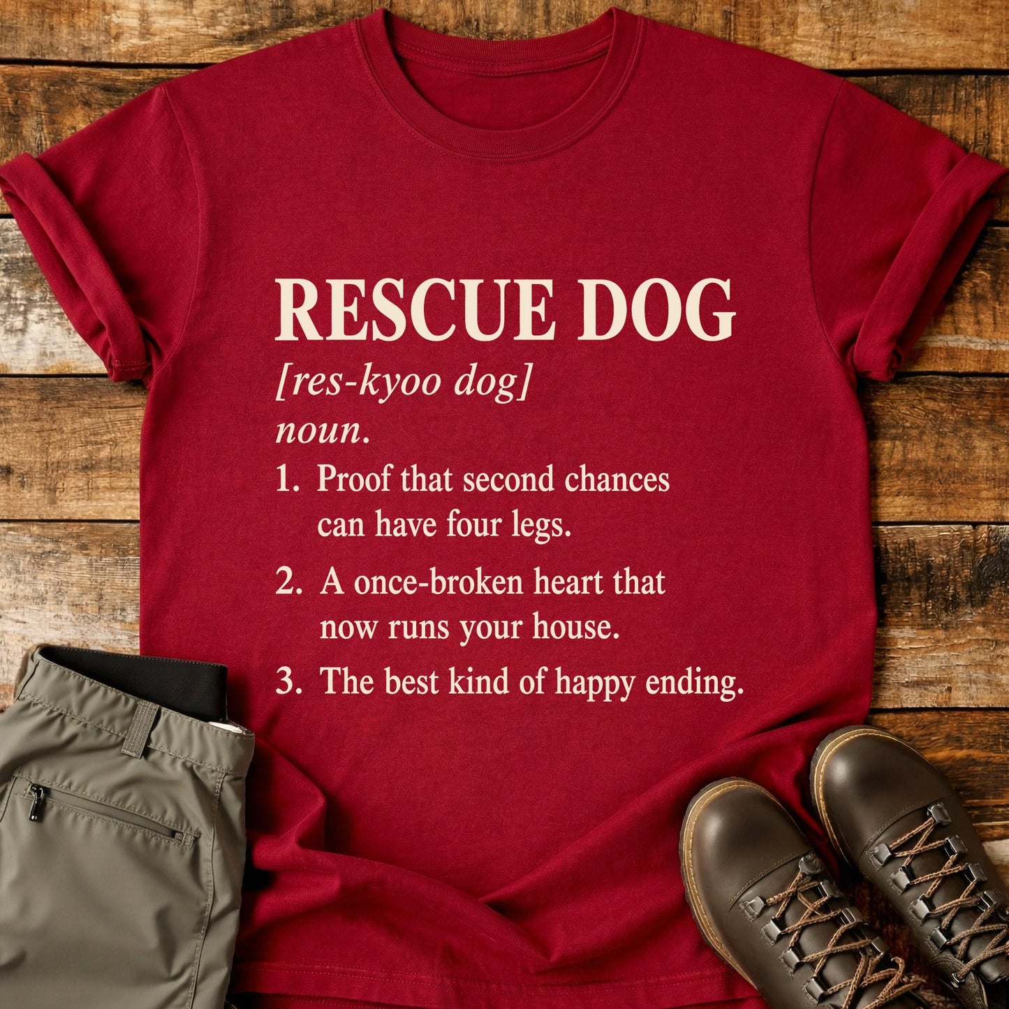 Rescue Dog Definition T-Shirt