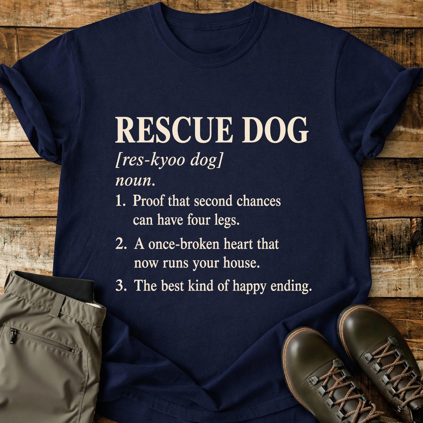 Rescue Dog Definition T-Shirt