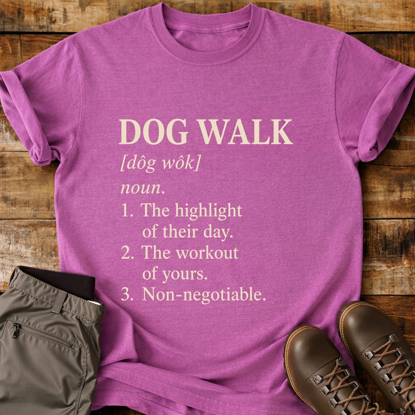 Dog Walk Funny Definition T-Shirt