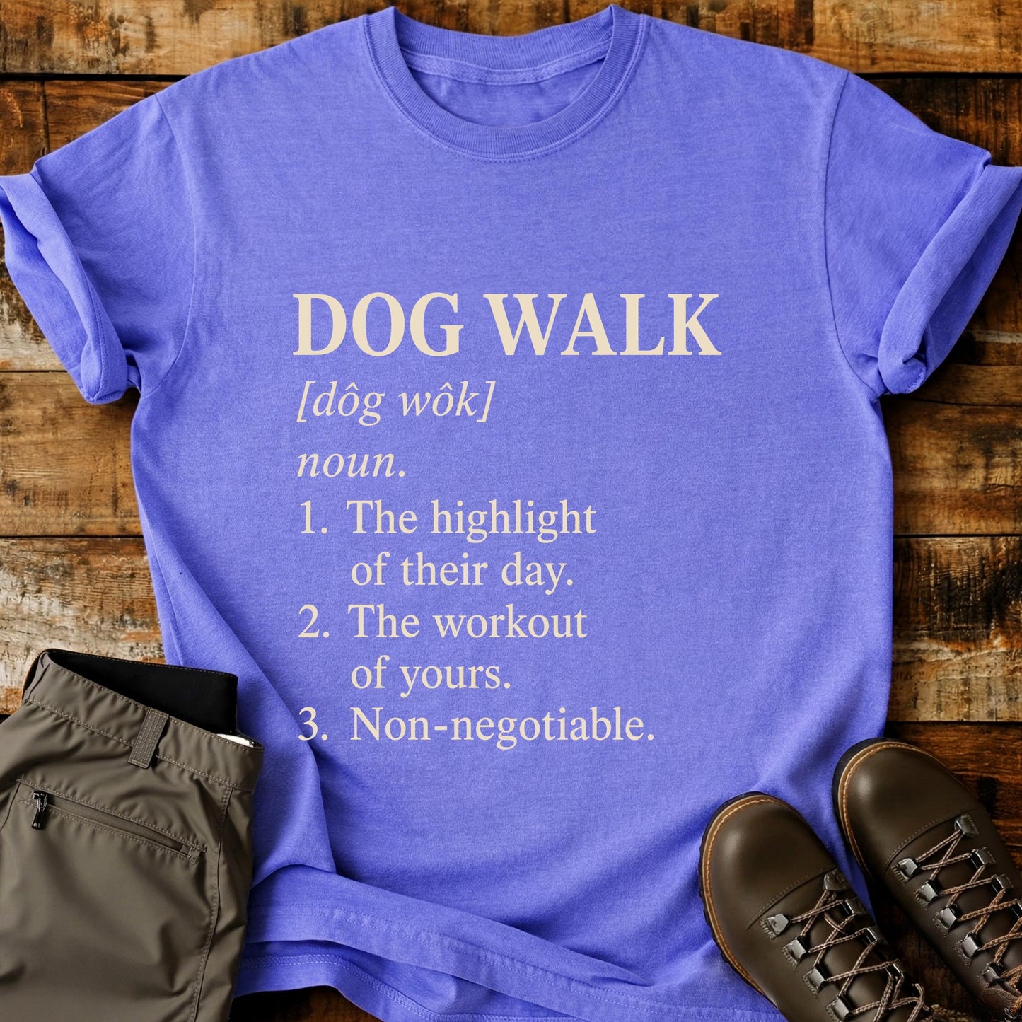 Dog Walk Funny Definition T-Shirt