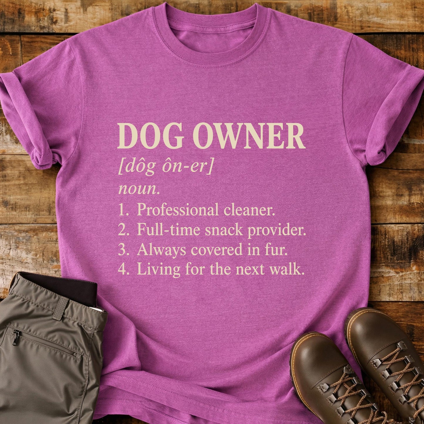 Dog Owner Funny Definition T-Shirt