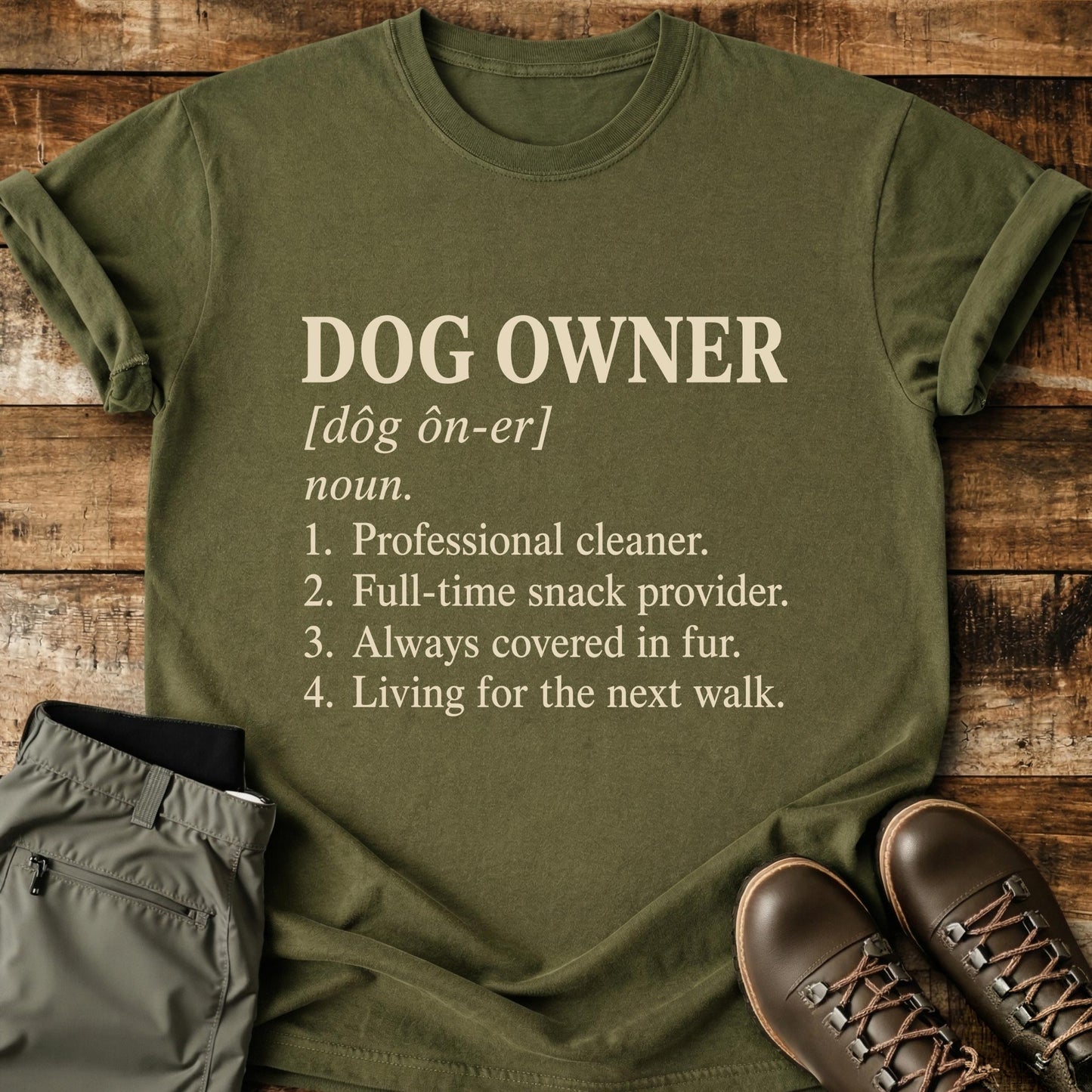 Dog Owner Funny Definition T-Shirt