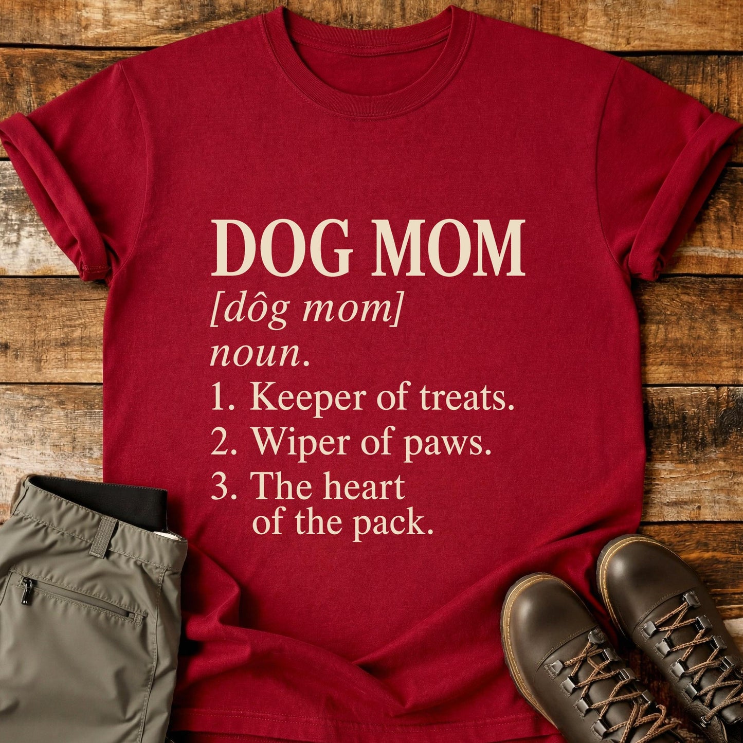 Dog Mom Funny Definition T-Shirt