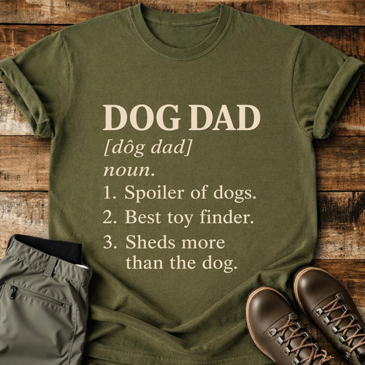 Dog Dad Funny Definition T-Shirt
