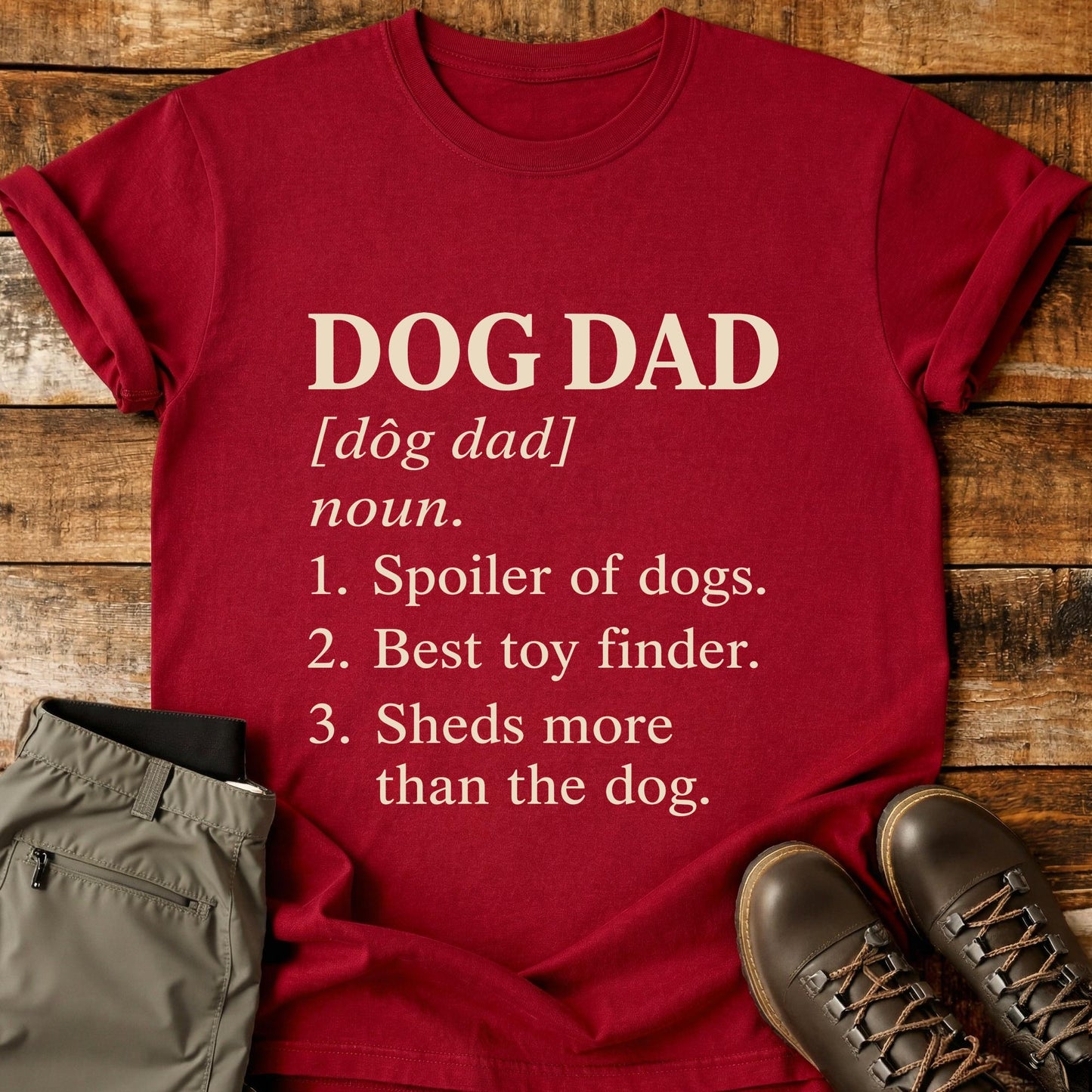 Dog Dad Funny Definition T-Shirt