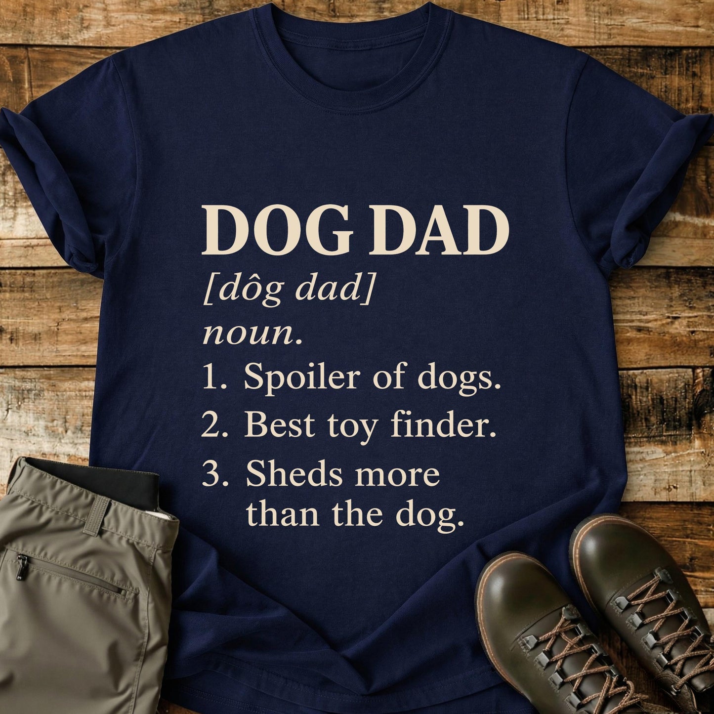 Dog Dad Funny Definition T-Shirt