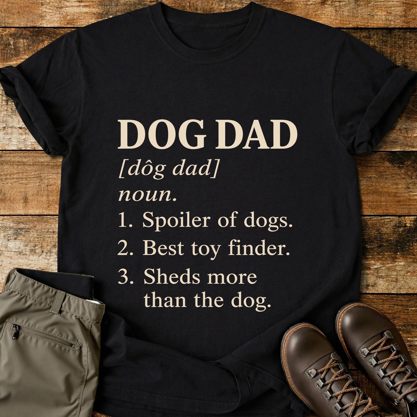 Dog Dad Funny Definition T-Shirt