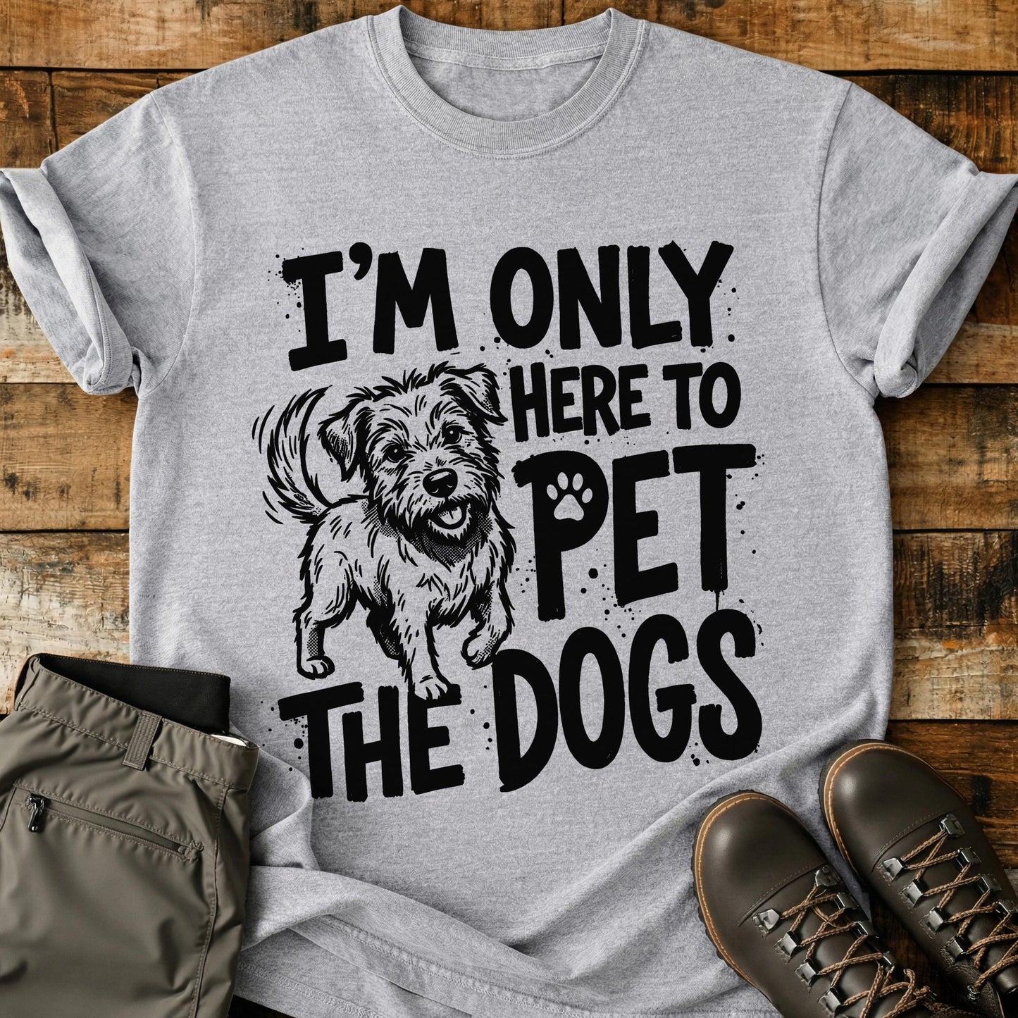 I’m Only Here to Pet the Dogs T-Shirt