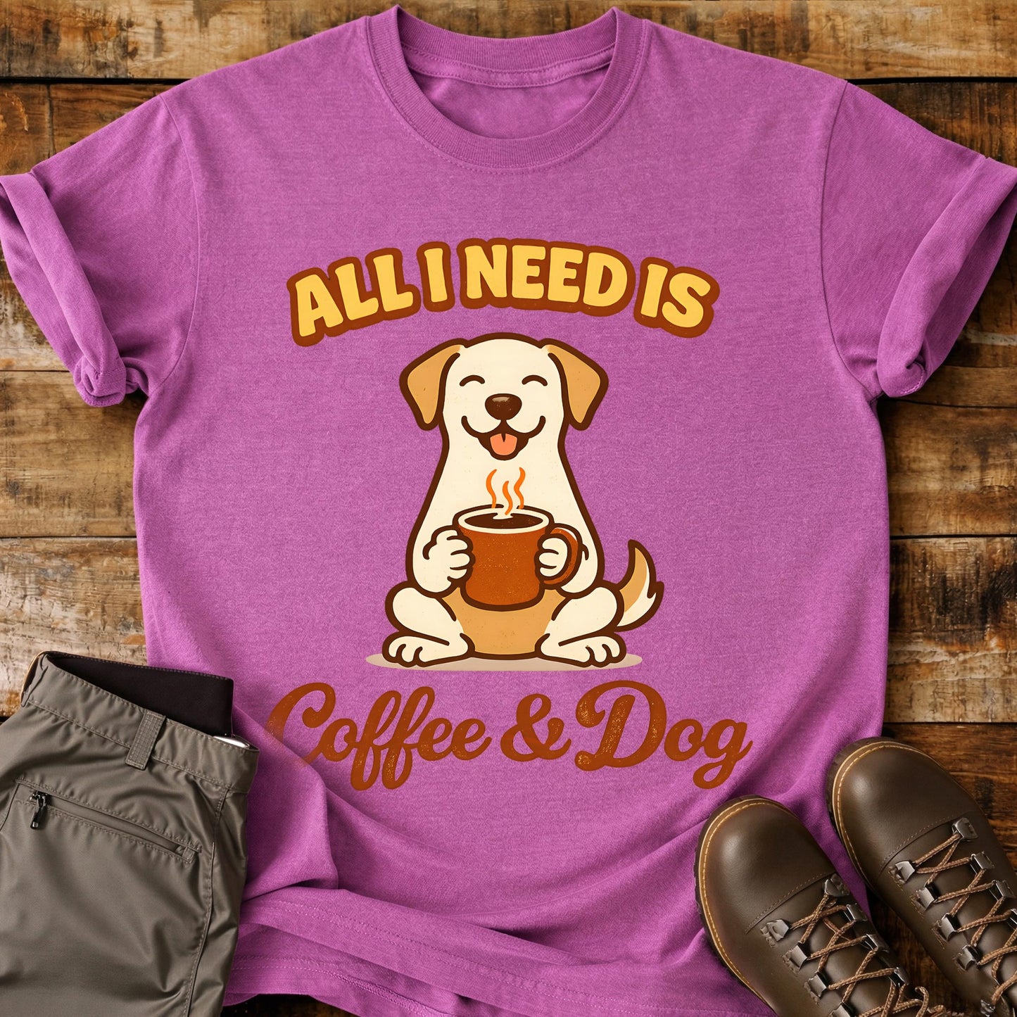 All I Need Is Coffee and Dog T-Shirt