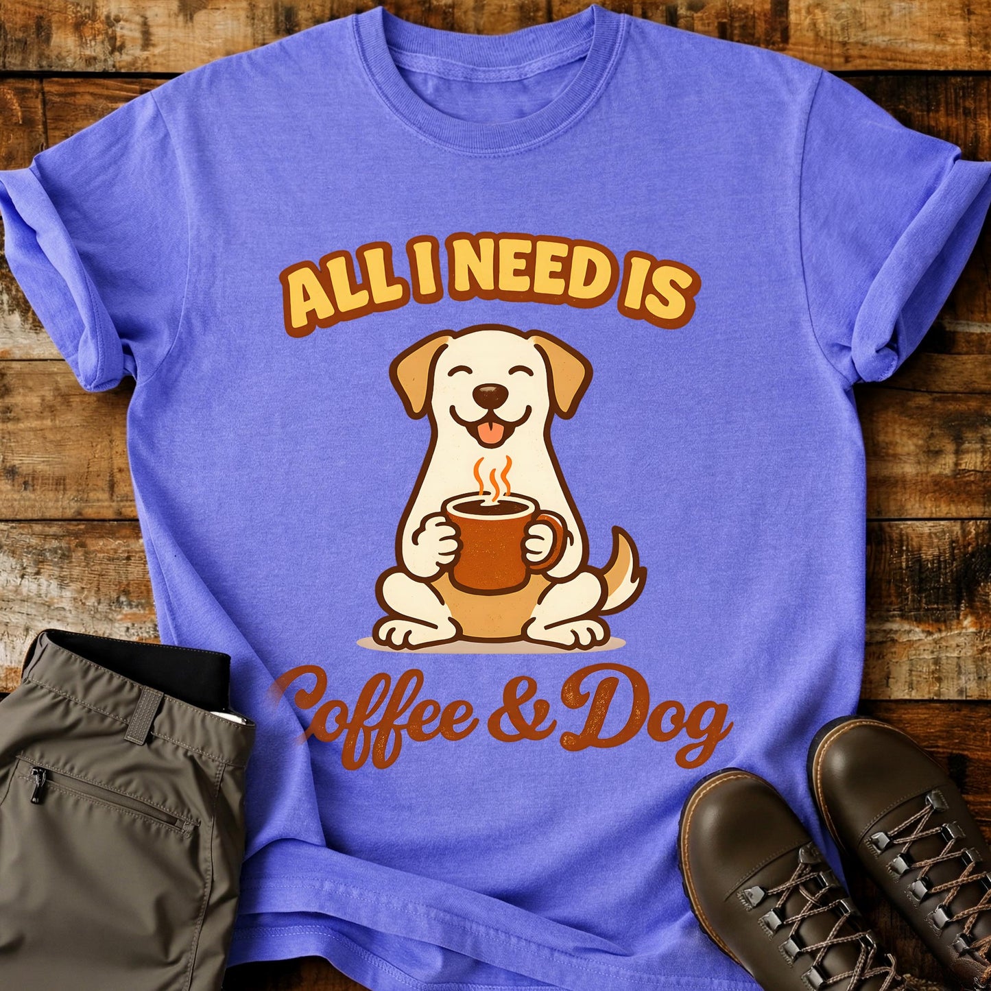 All I Need Is Coffee and Dog T-Shirt