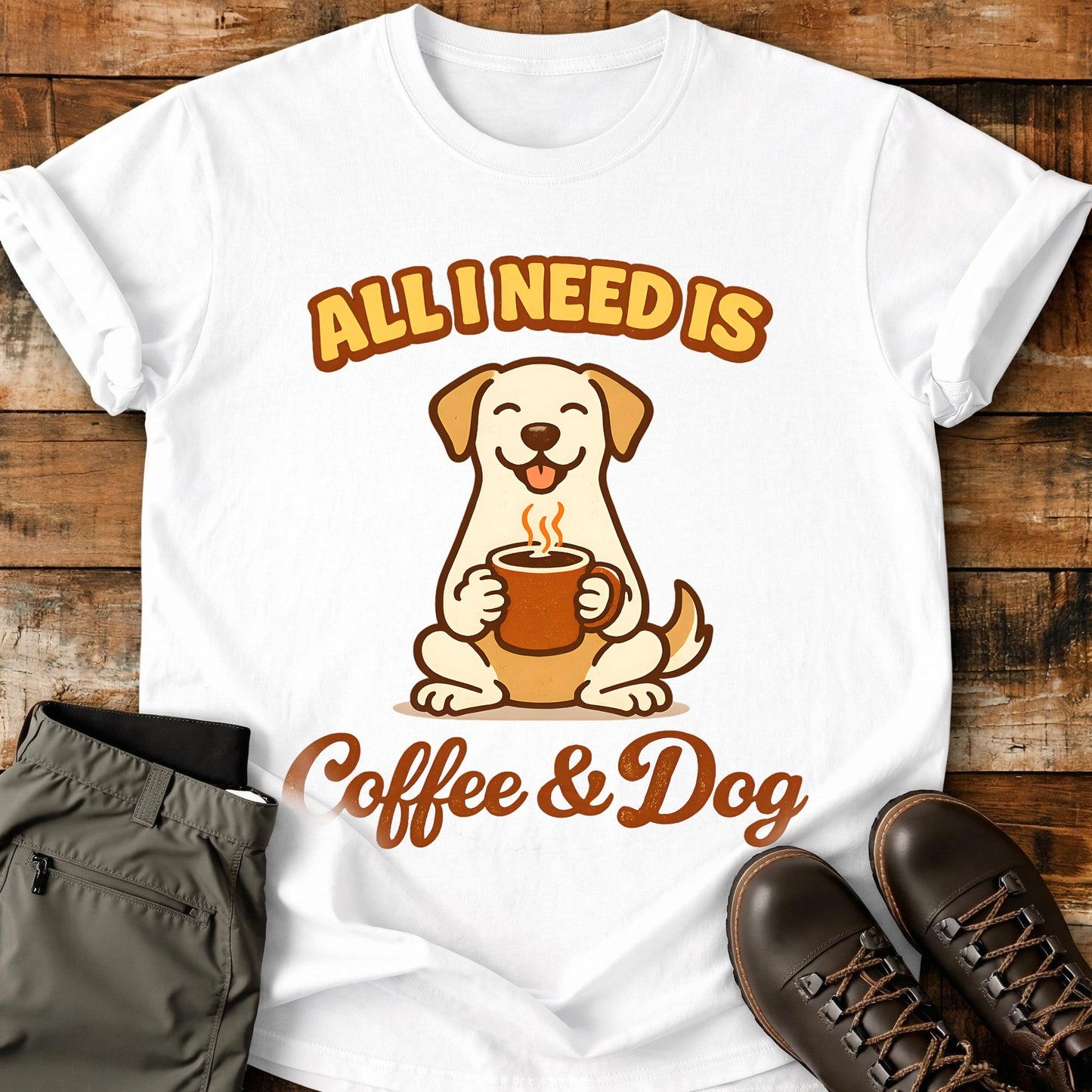 All I Need Is Coffee and Dog T-Shirt