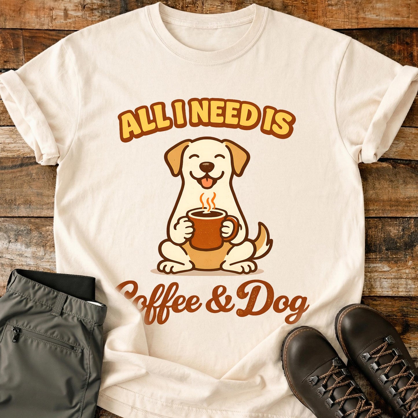 All I Need Is Coffee and Dog T-Shirt