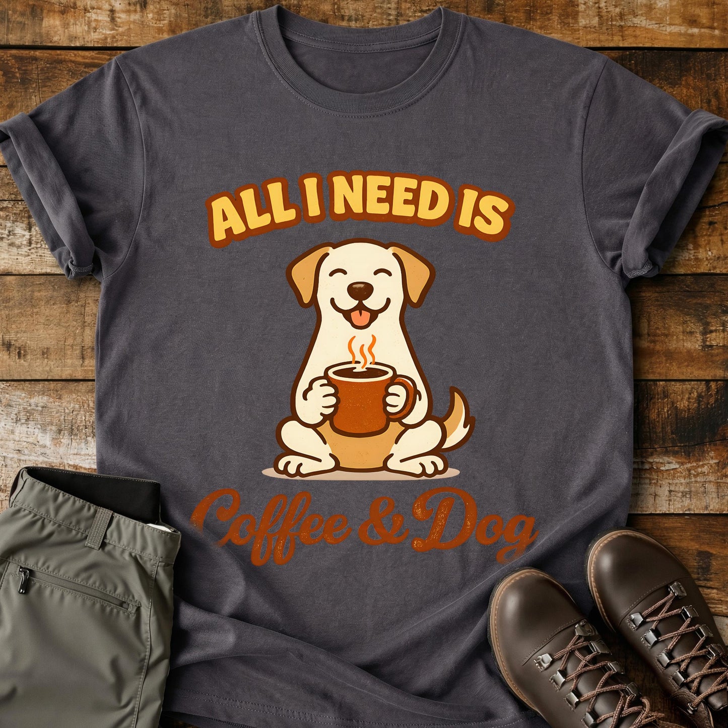 All I Need Is Coffee and Dog T-Shirt