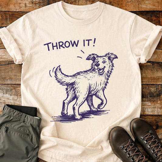 Throw It Happy Dog T-Shirt