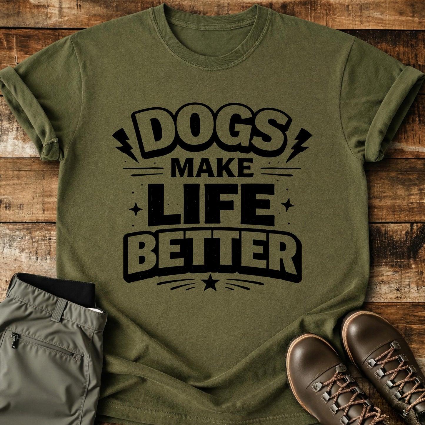 Dogs Make Life Better T-Shirt