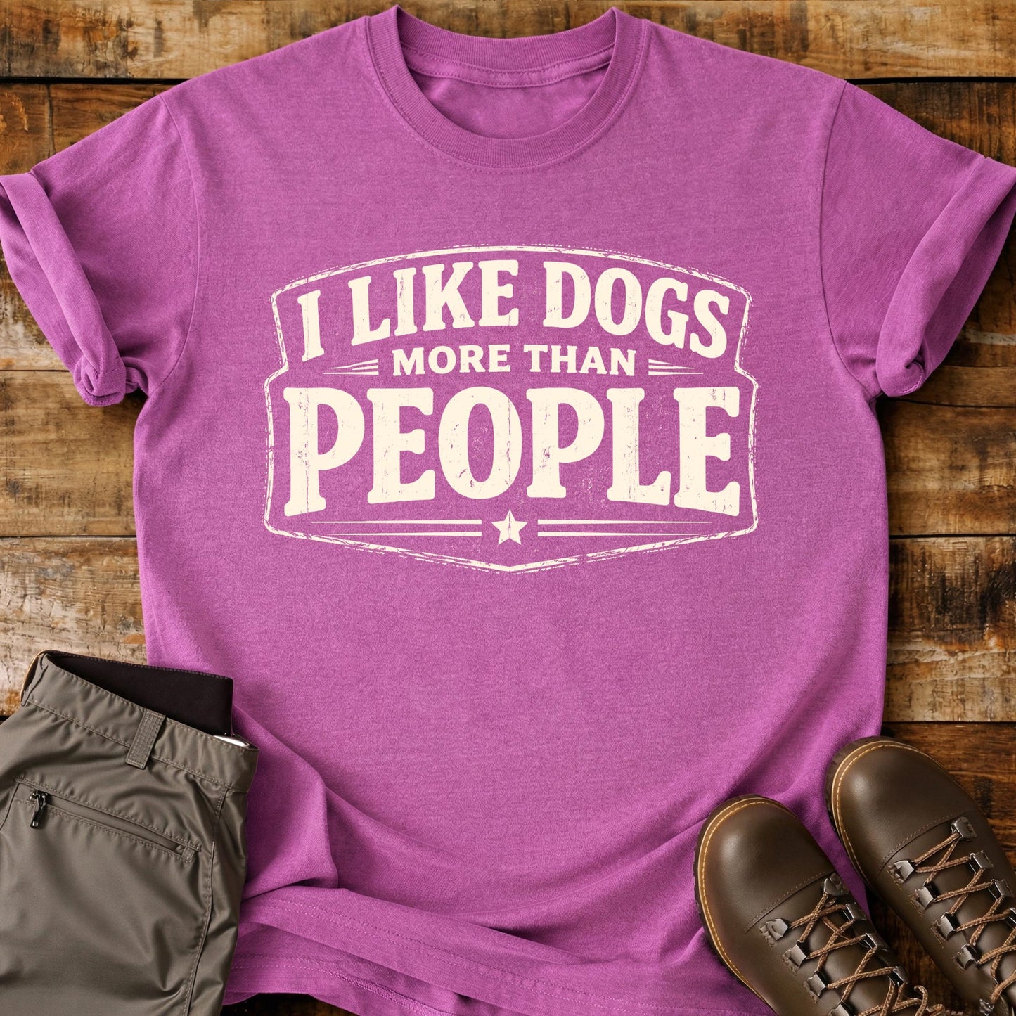 I Like Dogs More Than T-Shirt