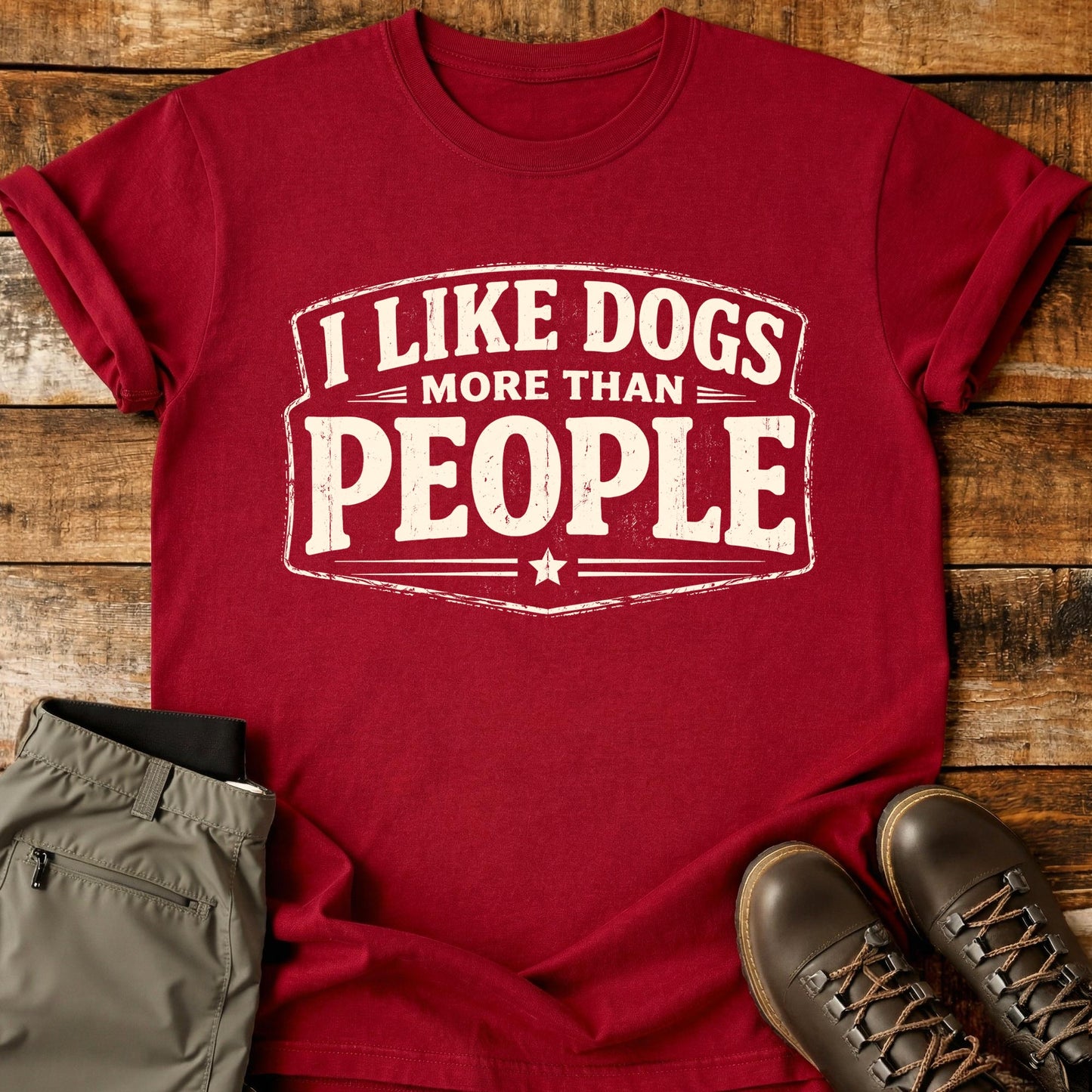 I Like Dogs More Than T-Shirt