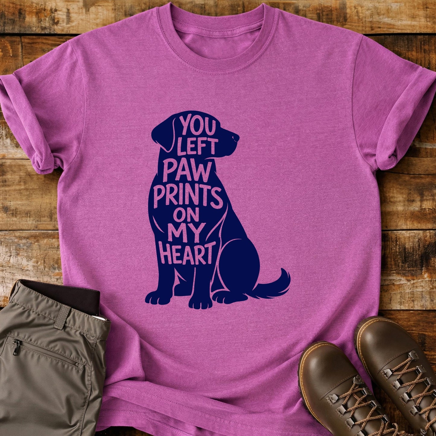 You Left Paw Prints T-Shirt