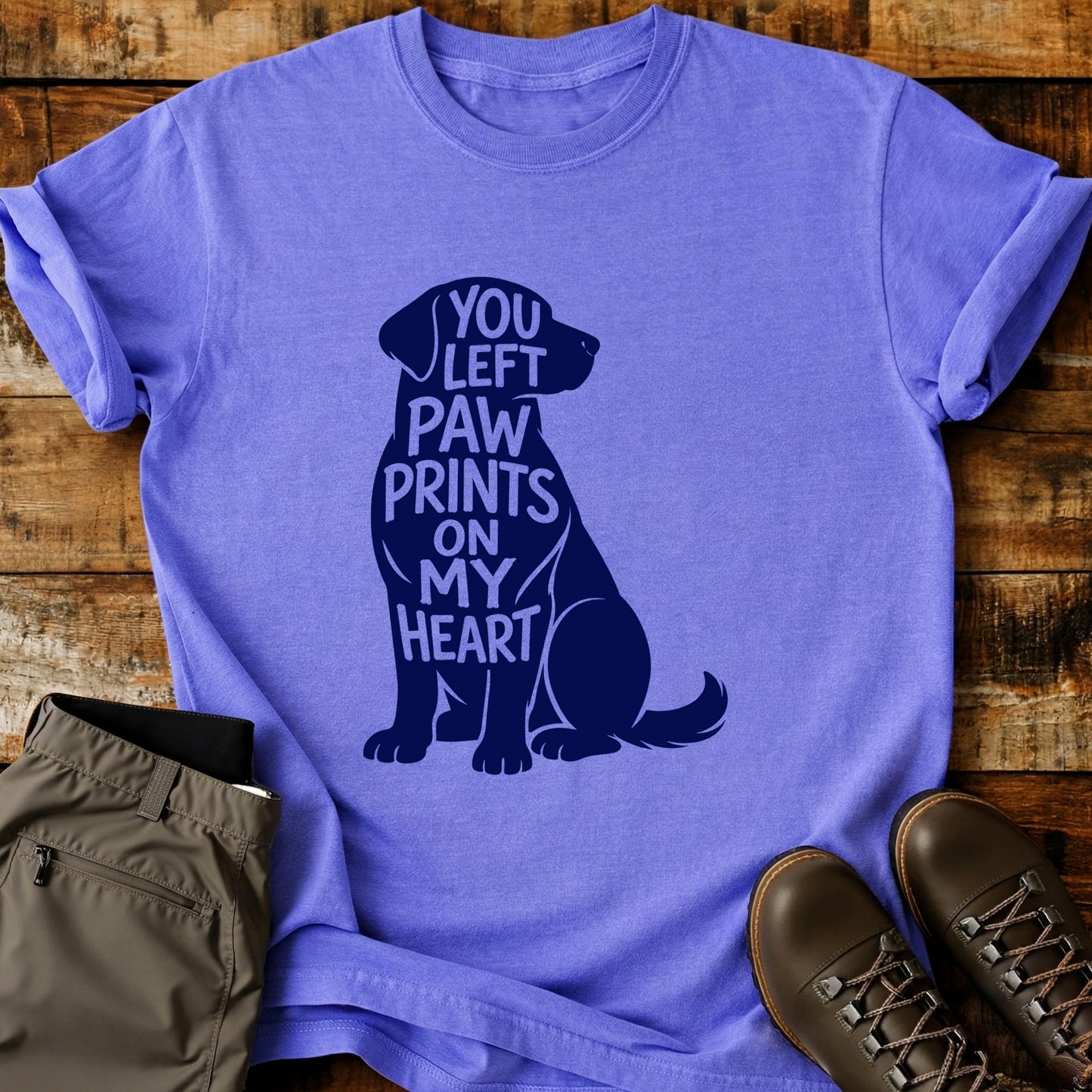 You Left Paw Prints T-Shirt