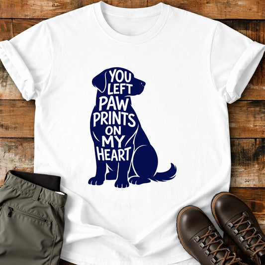 You Left Paw Prints T-Shirt