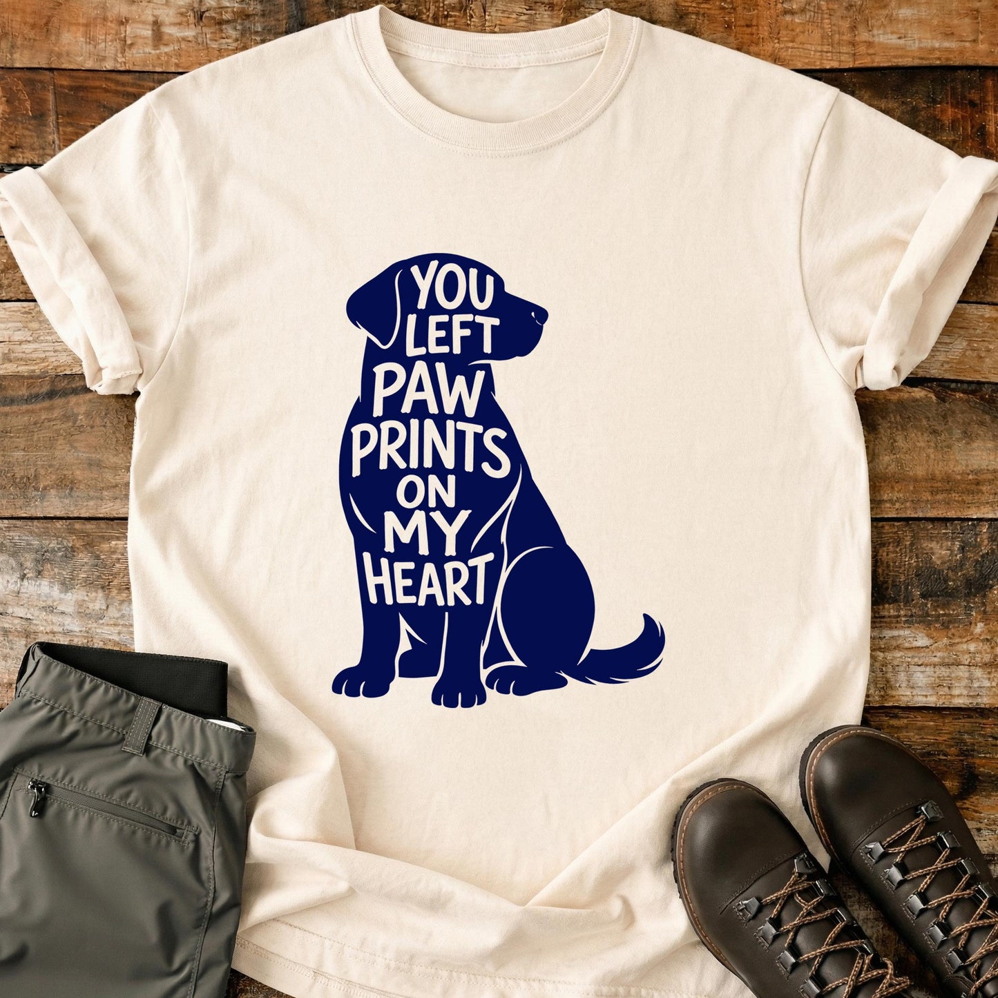 You Left Paw Prints T-Shirt