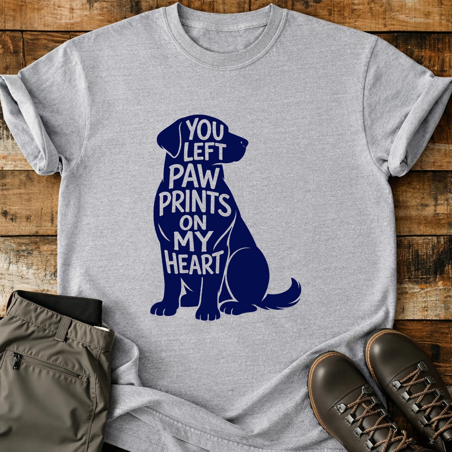 You Left Paw Prints T-Shirt