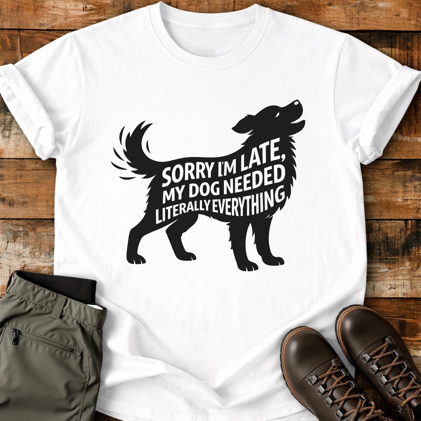 Sorry I'm Late Dog T-Shirt