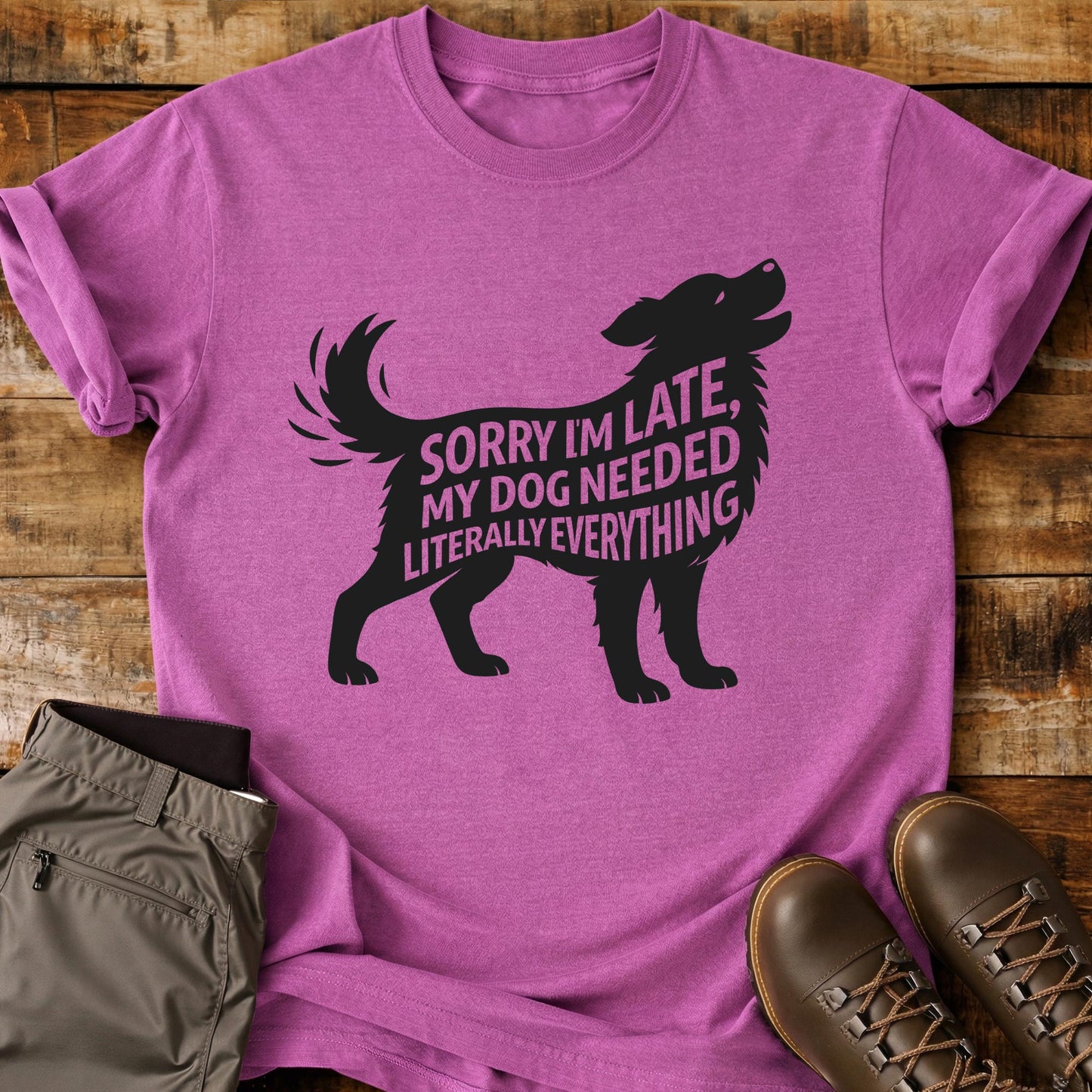 Sorry I'm Late Dog T-Shirt