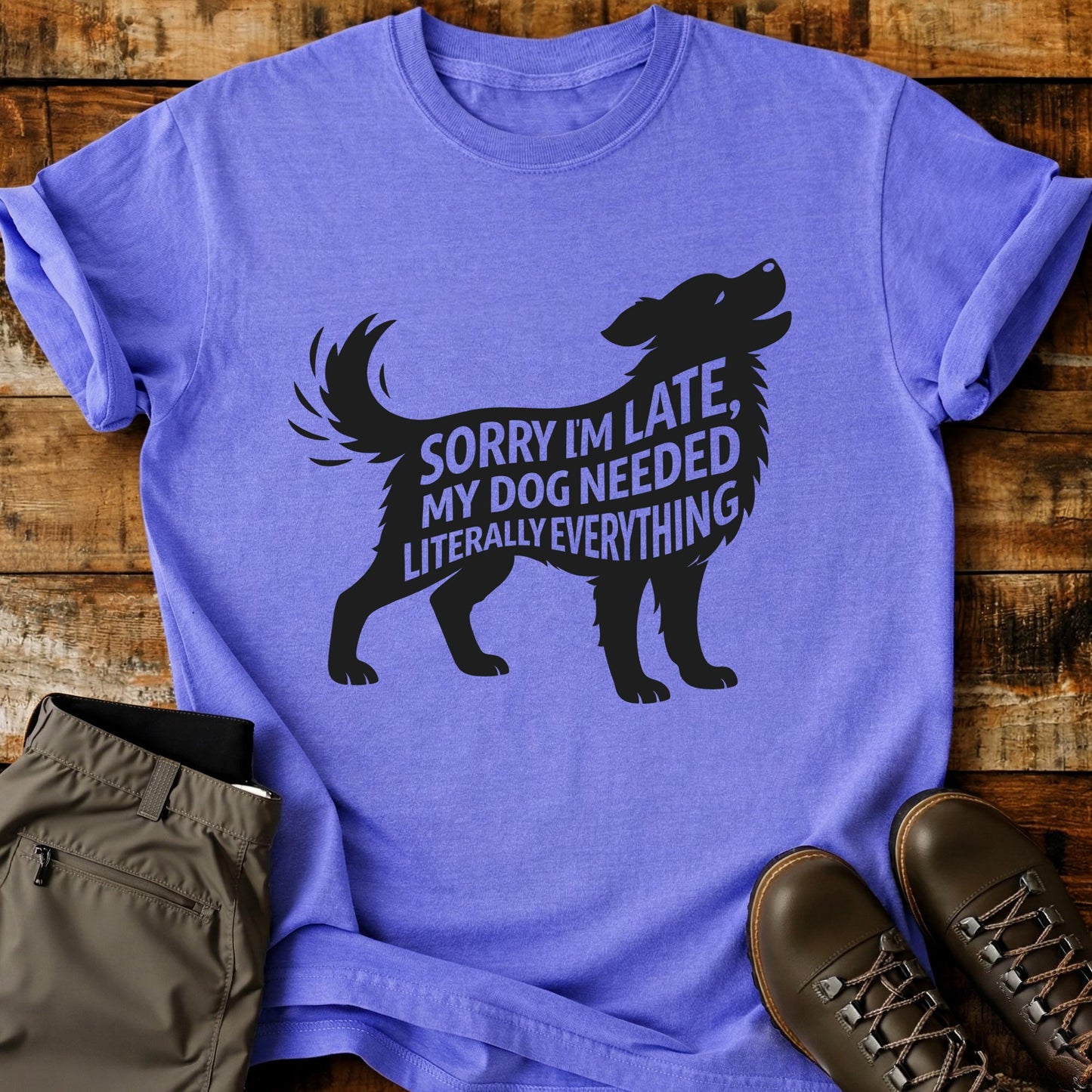 Sorry I'm Late Dog T-Shirt