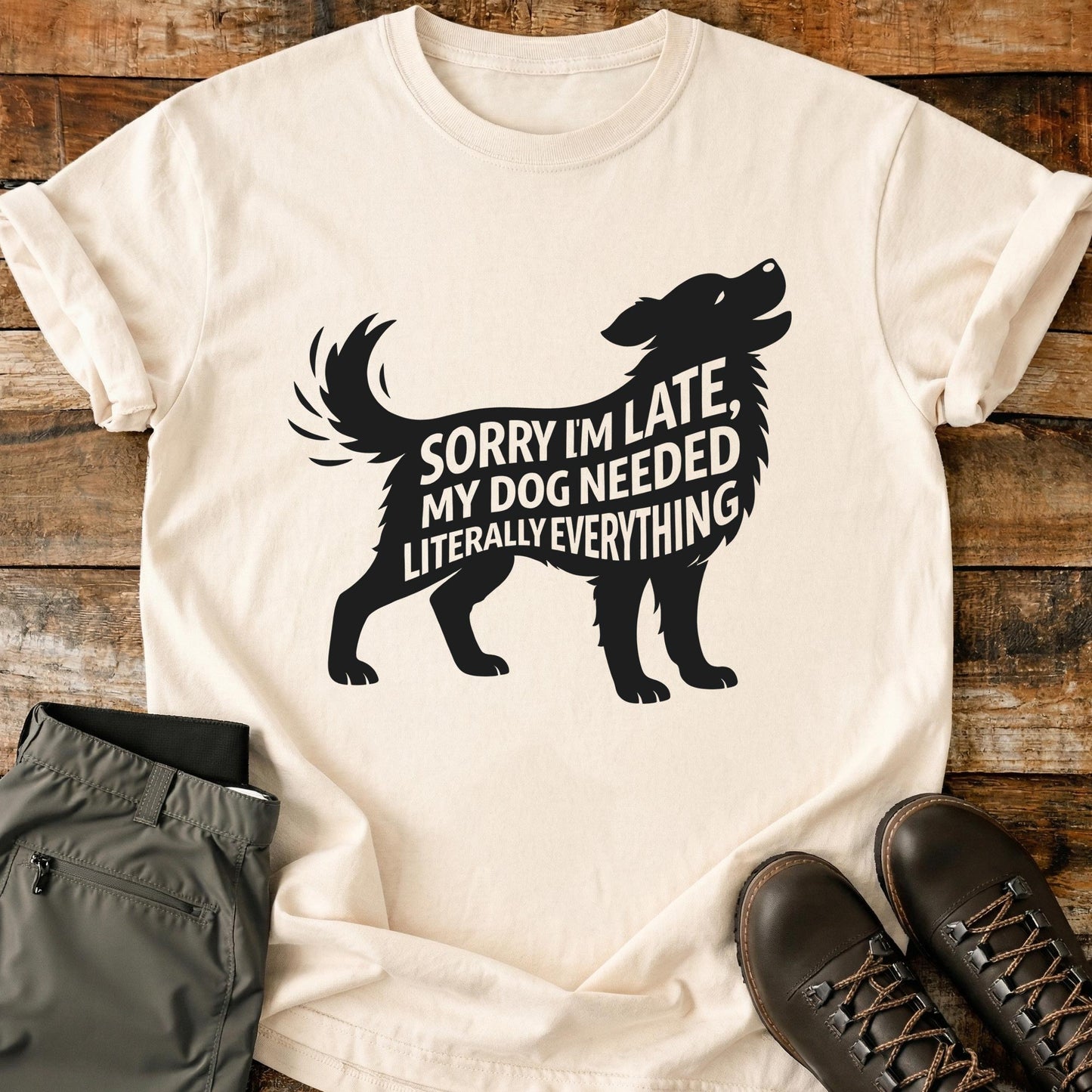 Sorry I'm Late Dog T-Shirt