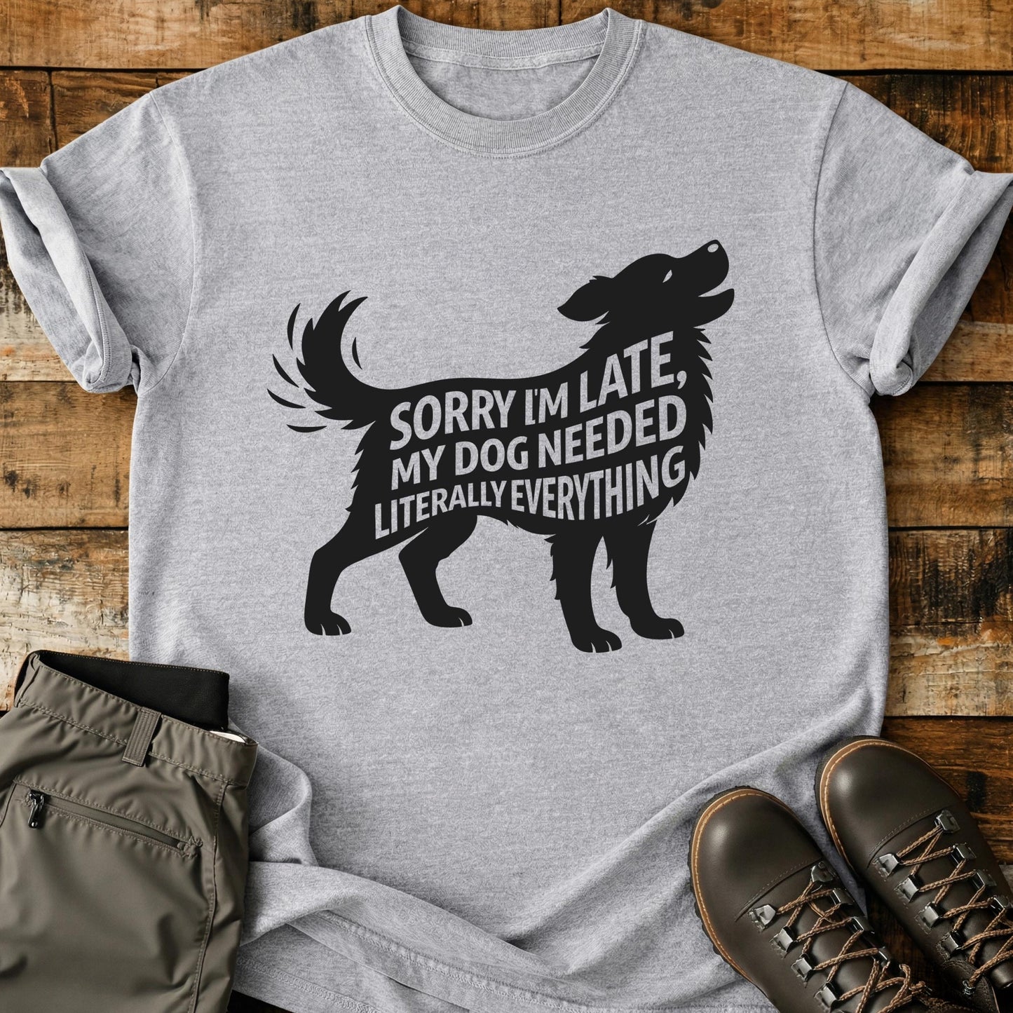 Sorry I'm Late Dog T-Shirt