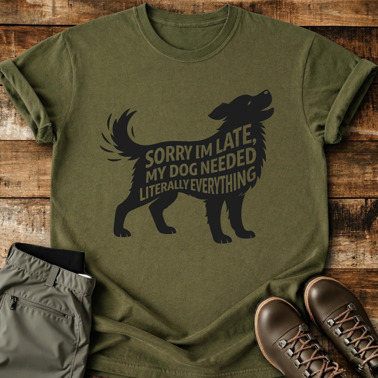 Sorry I'm Late Dog T-Shirt