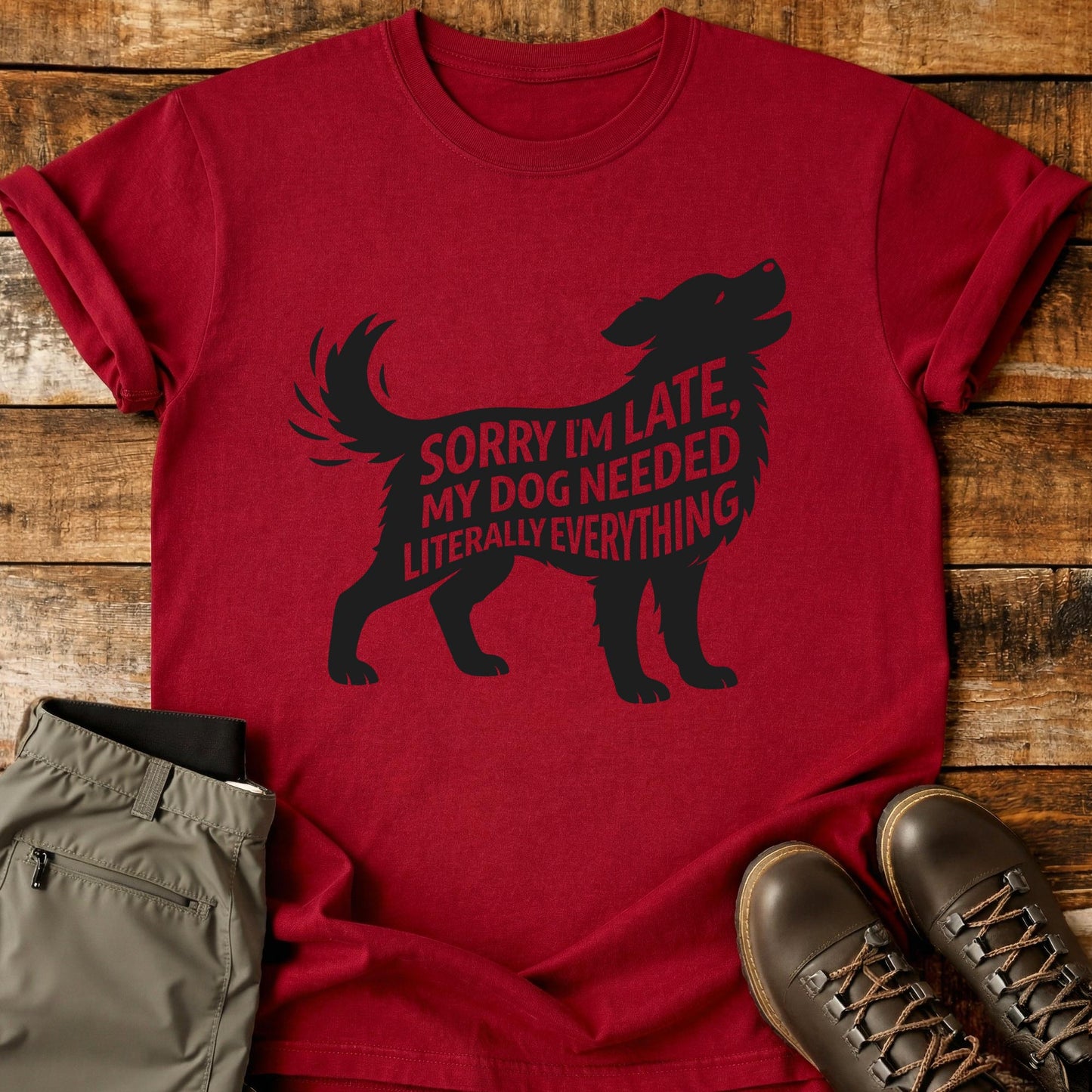 Sorry I'm Late Dog T-Shirt