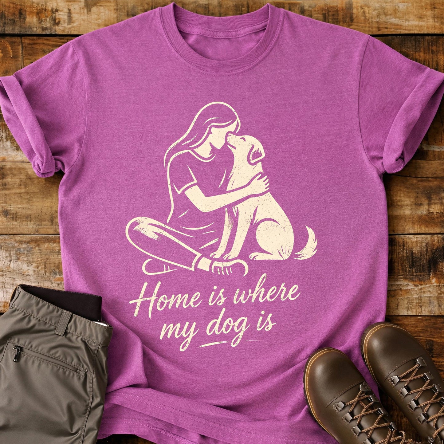 Home Is Where Dog T-Shirt