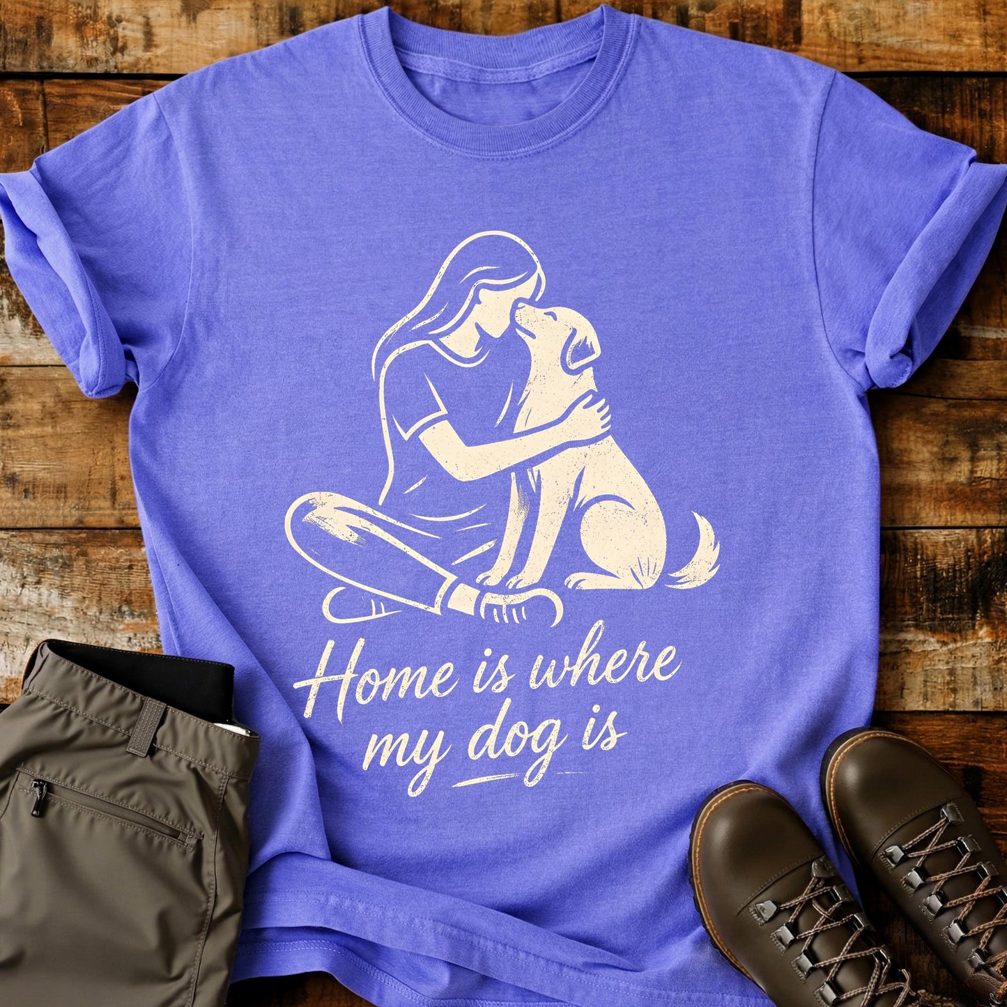 Home Is Where Dog T-Shirt
