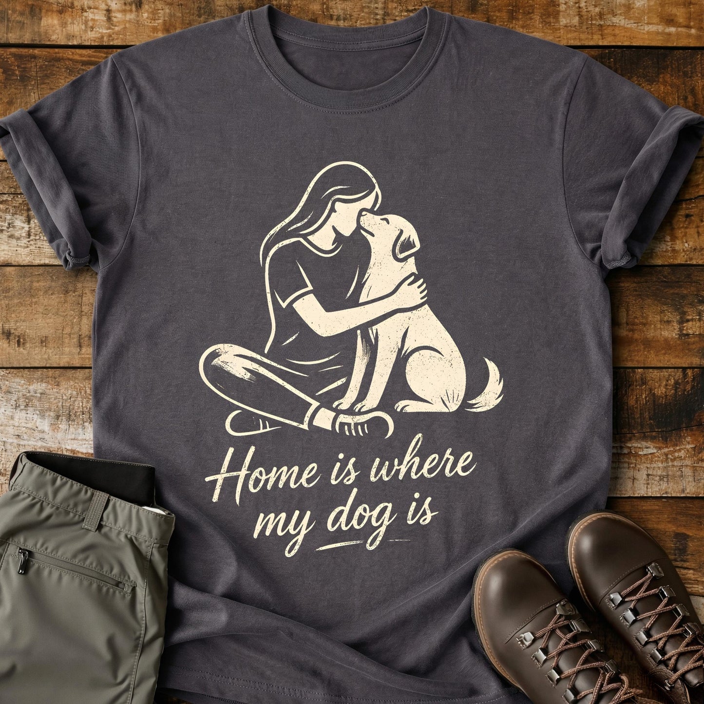 Home Is Where Dog T-Shirt