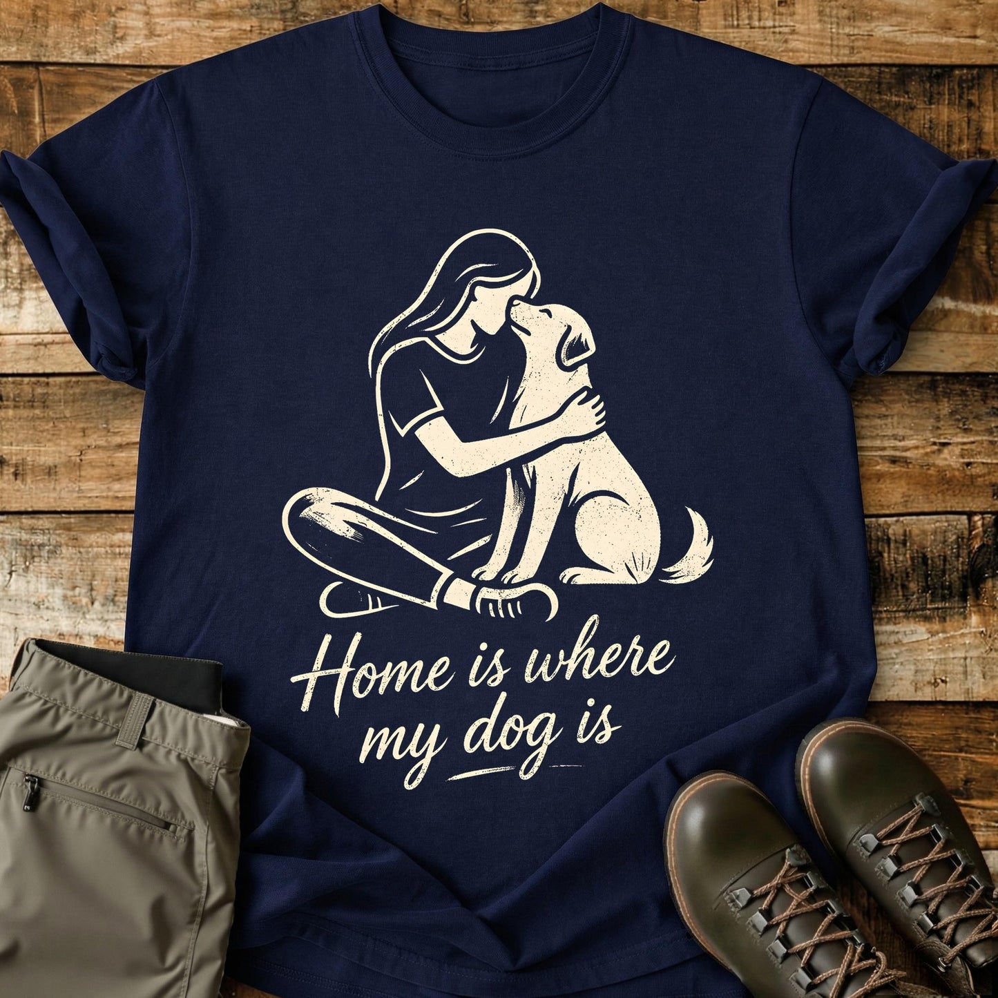 Home Is Where Dog T-Shirt