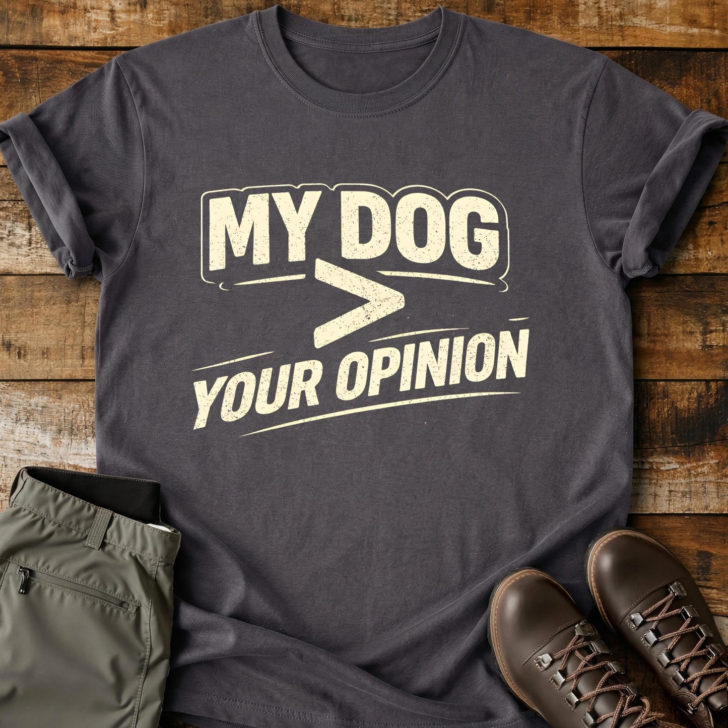 My Dog > Your Opinion T-Shirt